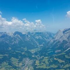 Flugwegposition um 09:50:58: Aufgenommen in der Nähe von Gemeinde Pfarrwerfen, Pfarrwerfen, Österreich in 2187 Meter